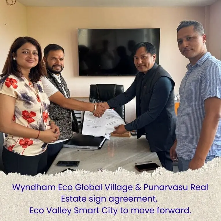 Wyndham Eco Global Village and Punarvasu Real Estate sign agreement